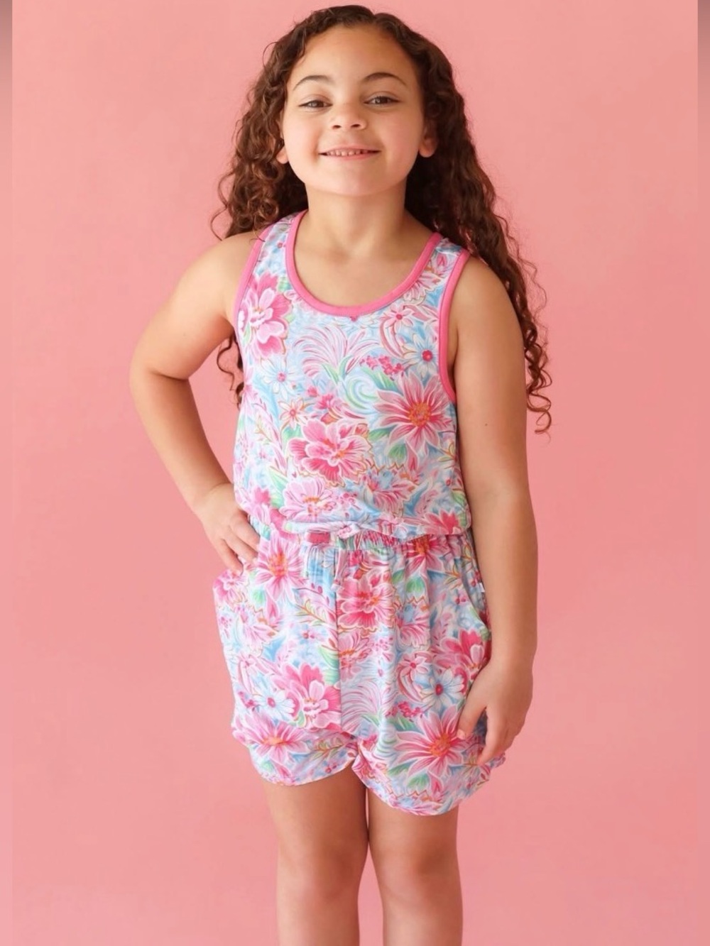 Posh peanut marina tropical romper size 10/12 girls